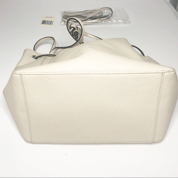 NWT Italian Lambskin Leather Bucket Bag - Picture 6 of 8